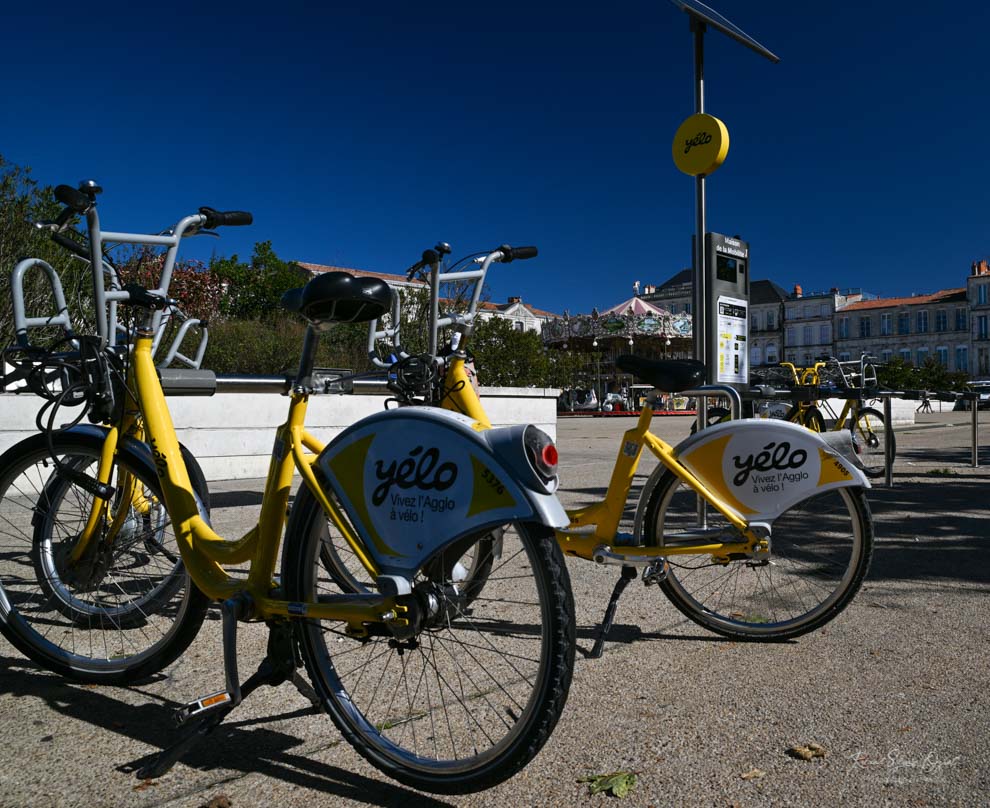 Déplacement en vélo à la Rochelle