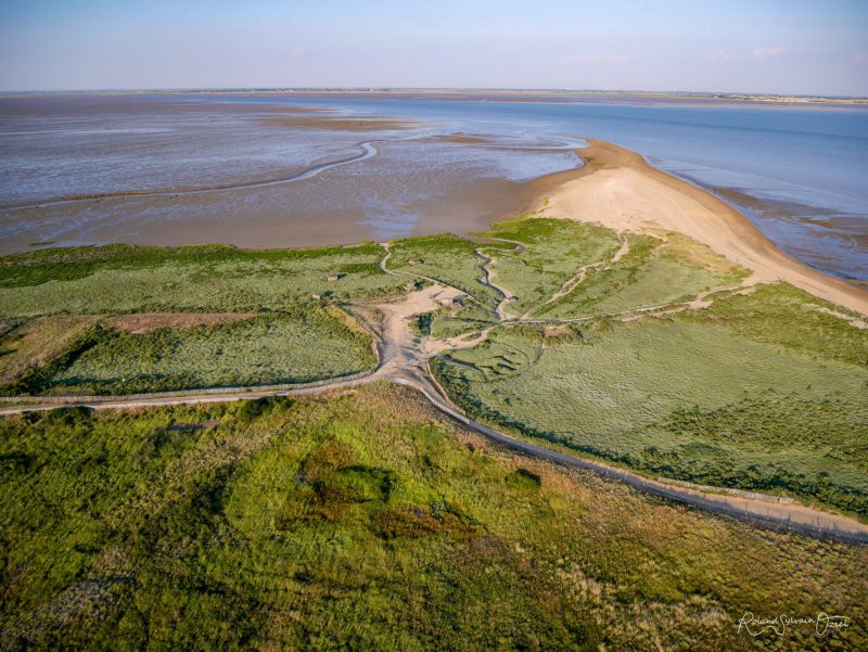 Baie de l&apos;aiguillon faisant en aval du marais